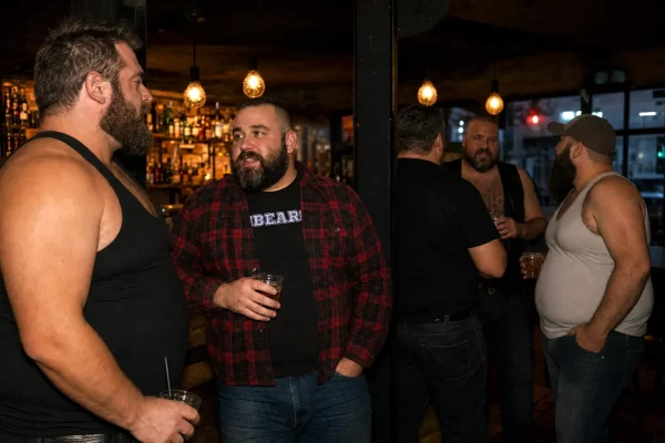Paradoja bear y jerarquía cuerpos bear en una escena de comunidad con cuerpos diversos