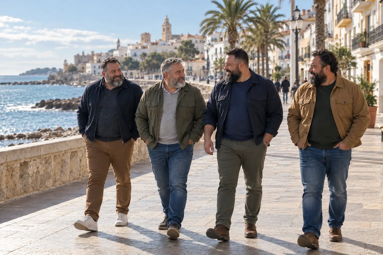 Invierno bear y la hibernación del oso en otras guaridas en capitancapo Escapadas bear de invierno junto al mar con hombres bear vestidos con ropa de abrigo
